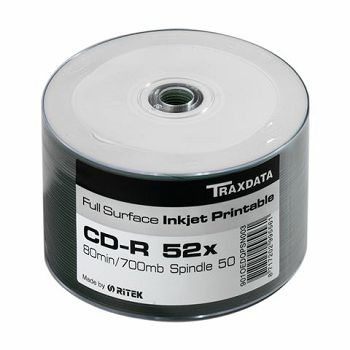 TRAXDATA OPTIČKI MEDIJ CD-R SPINDLE 50 WHITE FULL PRINTABLE