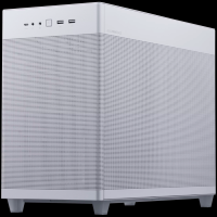 ASUS Prime AP201 MicroATX Ohišje - Belo, elegantno 33-litrsko MicroATX ohišje s stranskimi paneli br