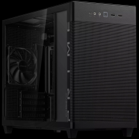ASUS Prime AP201 Tempered Glass MicroATX Case Black - stylish 33-liter MicroATX case with tool-free 
