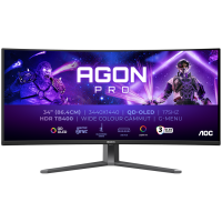 AOC AGON PRO AG346UCD ukrivljen gaming monitor - 86.4cm (34"), UWQHD (3440 x 1440), QD-OLED, 1800R, 