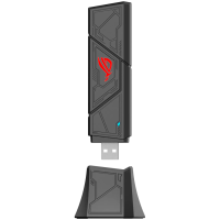 ASUS ROG USB-BE92 BE6500 Tri-band WiFi 7 (802.11be), 6GHz, 4096-QAM, MLO, WPA3, USB adapter (Type-A in Type-C kompatibilen) - 90IG09I0-MO0B00-A