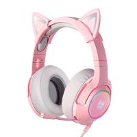 ONIKUMA K9 Pink RGB Gaming Headphones