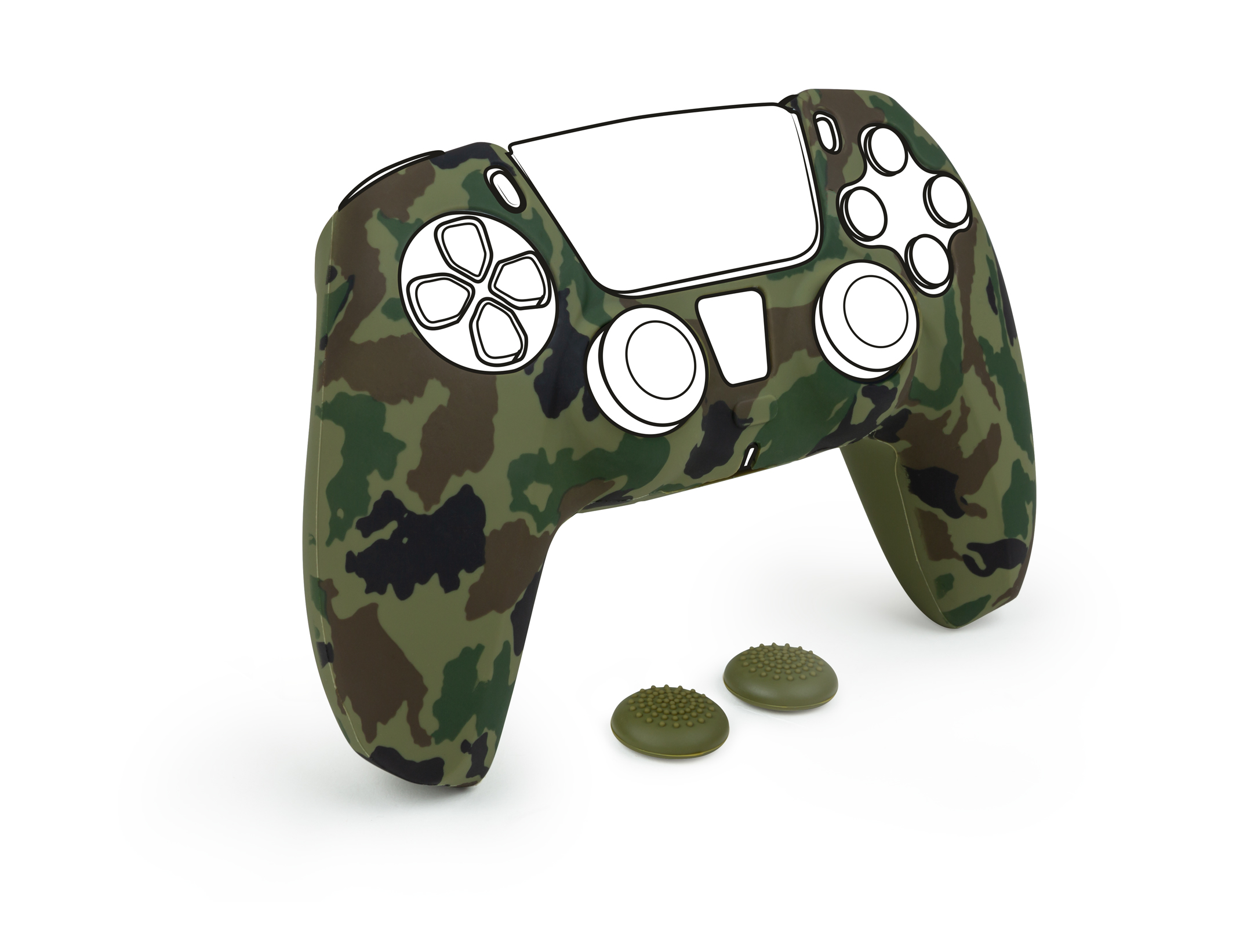 BIGBEN PS5 SILICON GLOVE CAMO GREEN