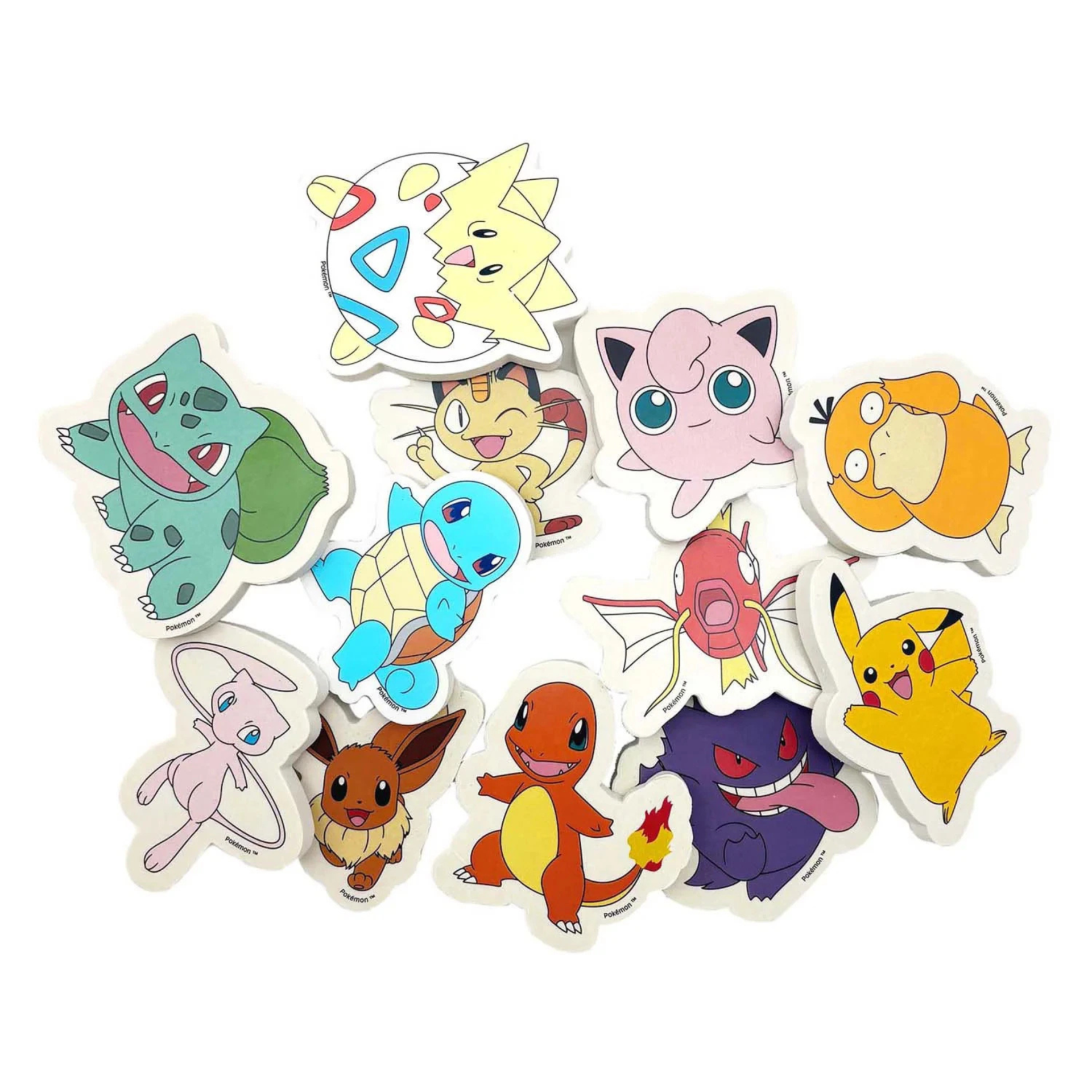 POKEMON - ERASER XXL 12PCS