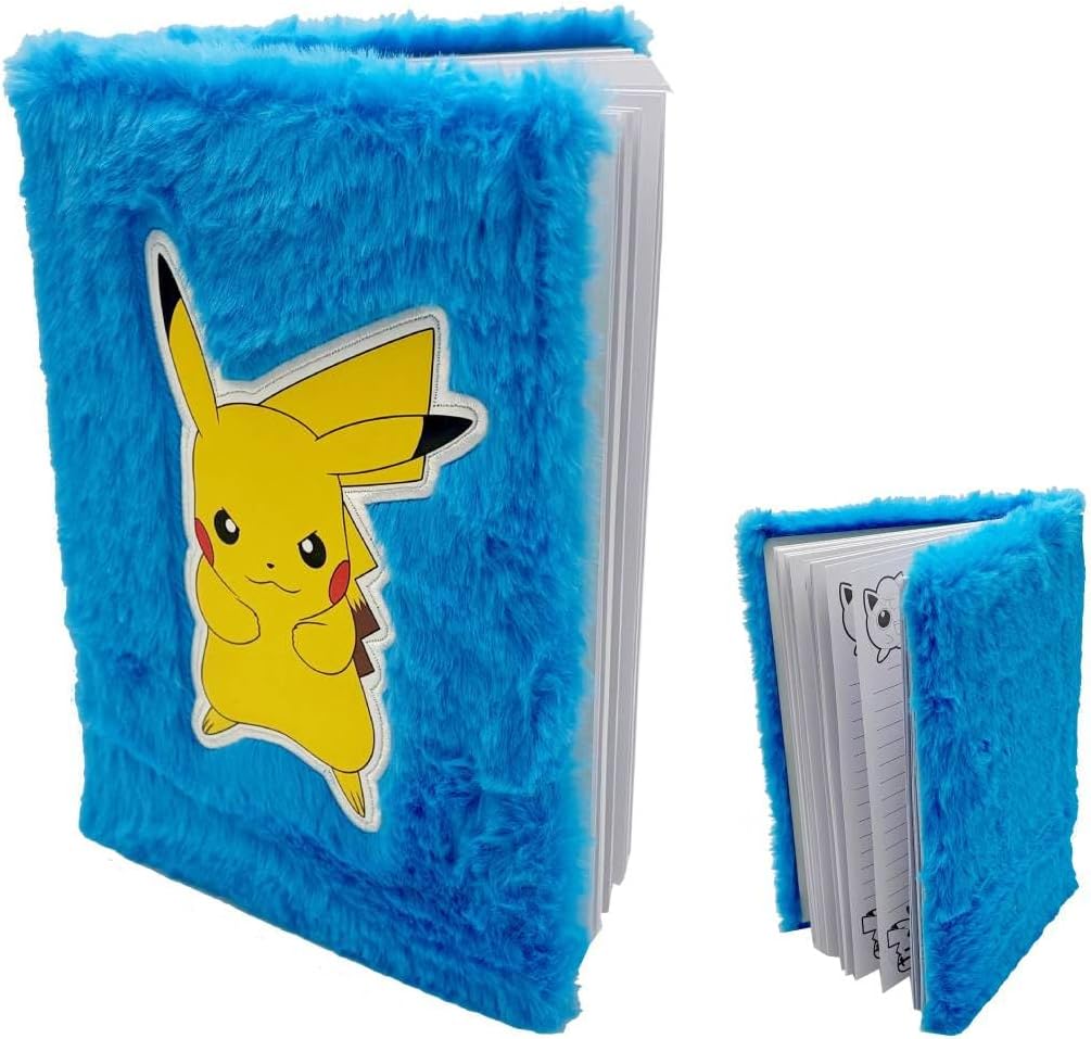 POKEMON - PIKACHU PLUSH NOTEBOOK A5 LIGHT BLUE