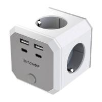 BlitzWolf BW-EC2 8-in-1 Power Cube (4xAC / 2 x USB-A / 2 x USB-C)