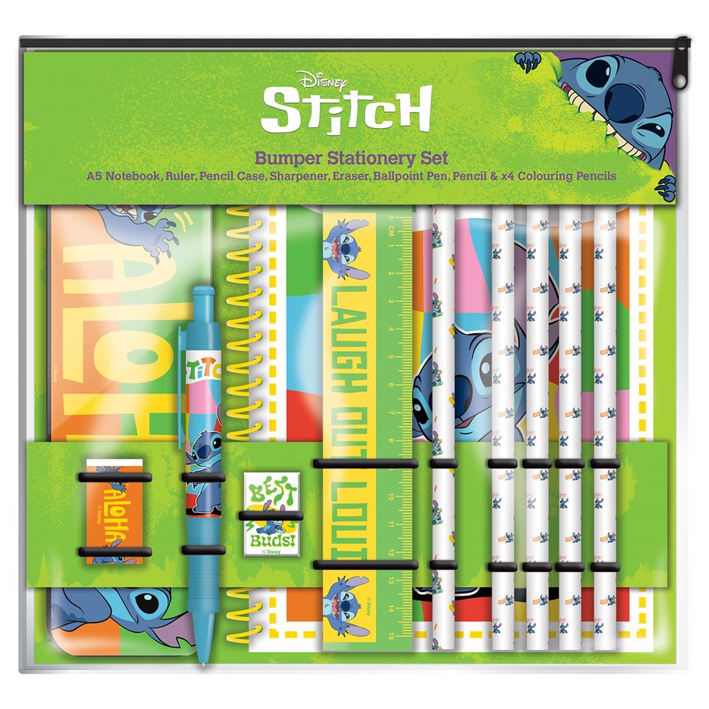 PYRAMID LILO & STITCH BUMPER STATIONERY SET
