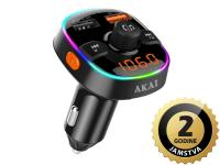 AKAI FM transmiter, 2xUSB punjač, BT, HandsFree, microSD, 12-24V, crni FMT-52BT - 05160015