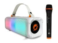 N-Gear karaoke BLAZOOKA 703, 100W, disco LED, bežični mikrofon, baterija, bijeli - 05190191