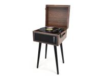 AKAI gramofon, BT, USB, SD, ugrađeni zvučnici, koža, drven noge, smeđi ATT-101BT - 05250005
