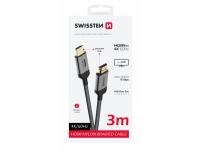 SWISSTEN kabel HDMI 2.0, 60Hz, 18GB/s, 4K, do 21:9, 3m, pozlaćeni konek, crni - 05140021