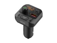 AKAI FM transmiter, 2xUSB punjač, BT, HandsFree, micorSD, 12-24V, crni FMT-40BT - 05160048
