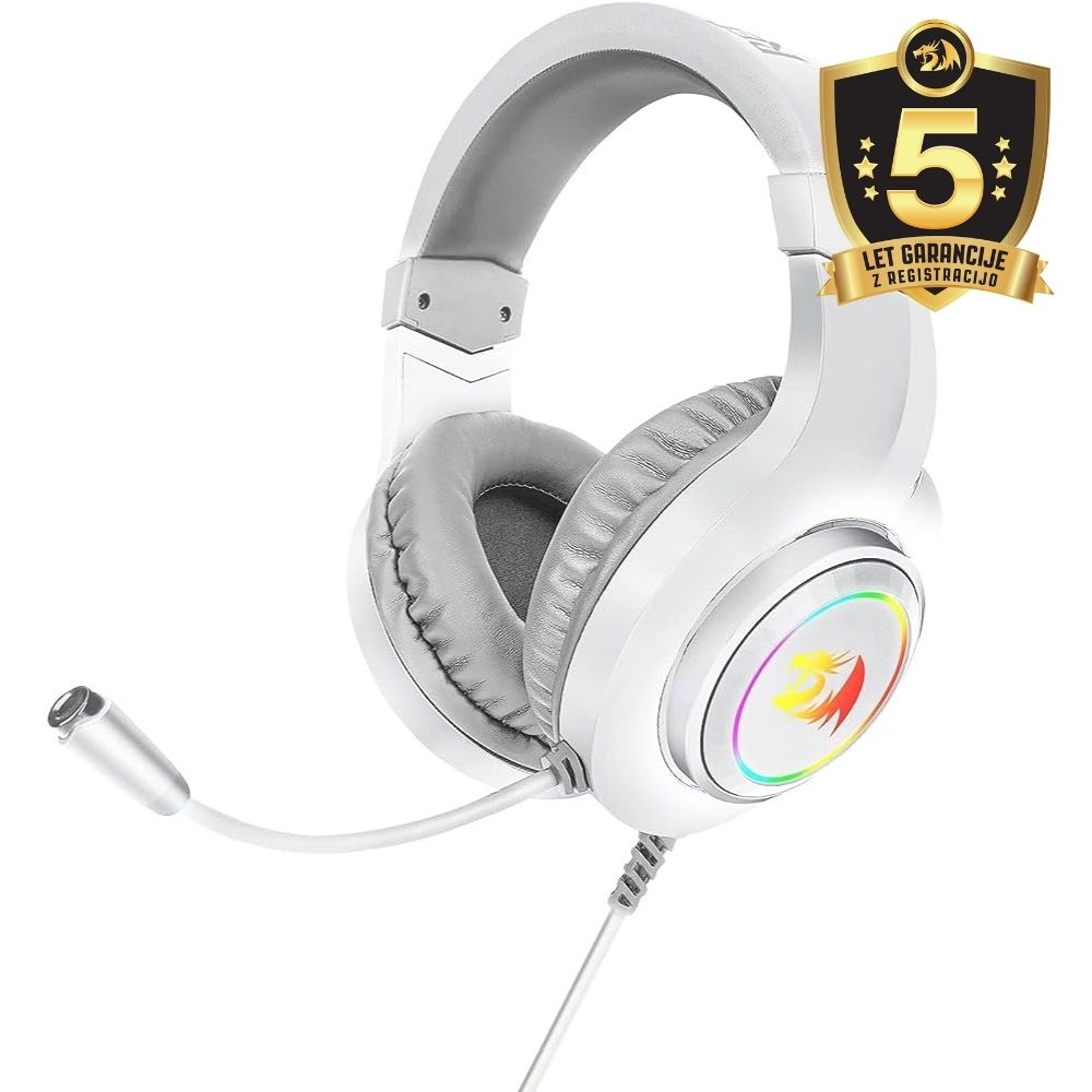 HEADSET - REDRAGON HYLAS H260 RGB WHITE