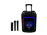 AKAI karaoke 800W PMPO, FM, LED, 15", daljinsk, kolica-ručka, 2xbež mik, ABTS-15 - 05220204