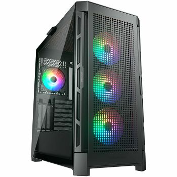 COUGAR | Duoface Pro RGB | PC Case | Mid Tower / TG & Airflow Front Panel / 4 x ARGB Fans / TG Left Panel