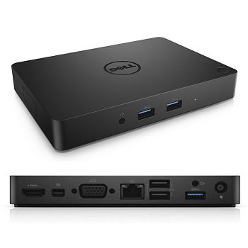 Dell Dock WD15 USB-C; + 130W adaptér;3xUSB 3.0, 2xUSB 2.0, VGA, HDMI, miniDisplayPort, RJ45 - Premium Obnovljeno