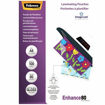 Fellowes folija za laminator A4, 80 mic, 100 kom 