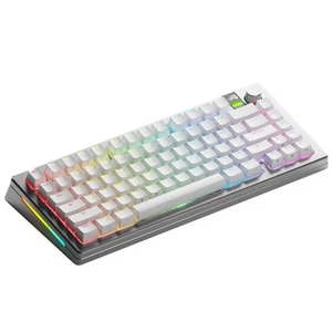 Glorious GMMK 3 Pro Wireless 75% Custom Gaming Keyboard - Pre-Built, ANSI (US), Fox Switches, Silver