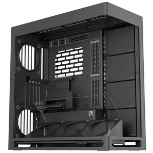 HAVN HS 420 VGPU PC-Gehäuse, Midi-Tower, E-ATX, Tempered Glass, PCIe 5.0 Riser Kabel - black-HVN-CA-HS420-08