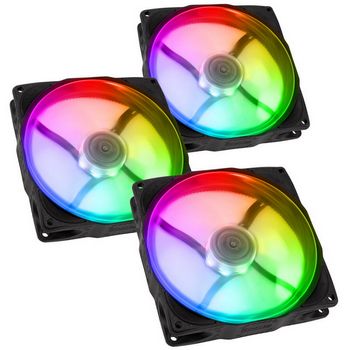 Noiseblocker NB-eLoop X B12-P ARGB, PWM - 120mm, black - 3er Set-LUBU-050