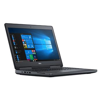 Dell Precision 7520; Core i7 6820HQ 2.7GHz/32GB RAM/512GB SSD/batteryCARE+;WiFi/BT/webcam/Q M2200 4GB/15.6 FHD (1920x1080)Touch/backlit kb/num/Win 10 Pro 64-bit - Premium Obnovljeno