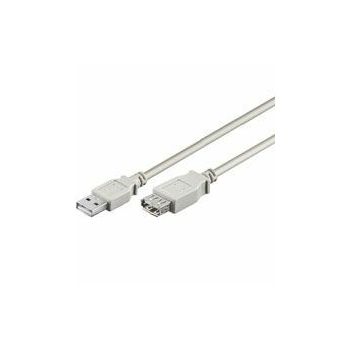 NaviaTec USB 2.0 A muški na A ženski kabel, 5m, bež