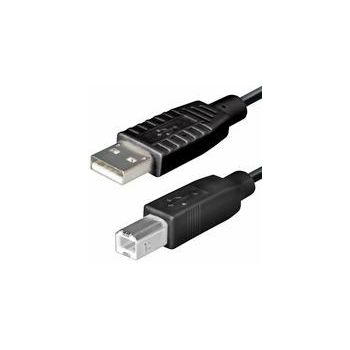 NaviaTec USB 2.0 A muški na B muški kabel, 5m, crni