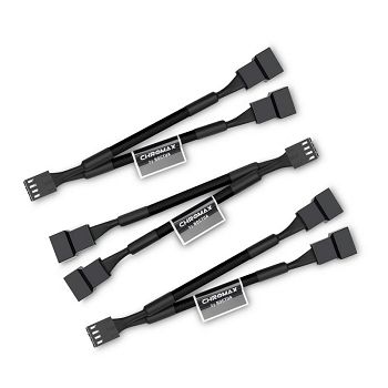 Noctua NA-SYC1 chromax.black Y-Splitterkabelset für Lüfter - black NA-SYC1.BLACK