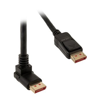 InLine 8K (UHD-2) DisplayPort Kabel, nach oben gewinkelt, black - 1m 17151O