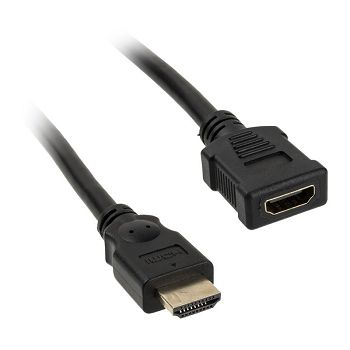InLine HDMI Verlängerung Stecker / Buchse, black - 2m 17632G
