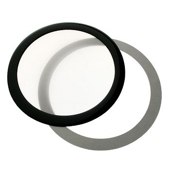 DEMCiflex Staubfilter 120mm, rund - black/white DF0525