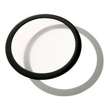 DEMCiflex Staubfilter 140mm, rund - black/white DF0495