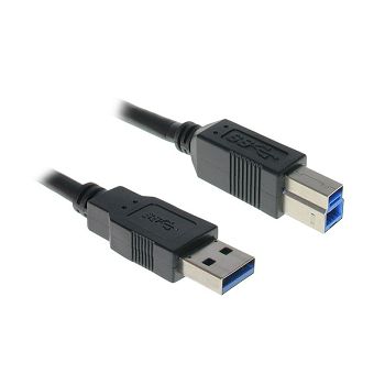InLine USB 3.0 Kabel, A auf B, black - 3m 35330