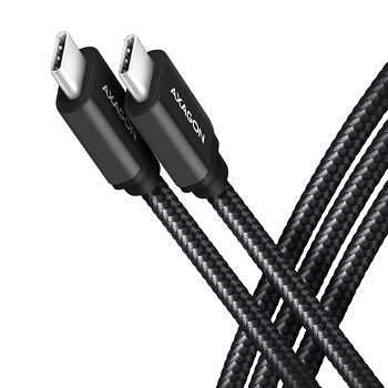AXAGON BUCM3-CM10AB Kabel USB-C 3.2 Gen 1 auf USB-C 3.2 Gen 1, black - 1m BUCM3-CM10AB