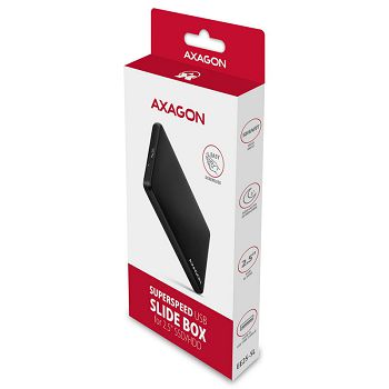 AXAGON EE25-SL externes 2,5"-Gehäuse, USB 3.0 / SATA III - USB-A, black EE25-SL