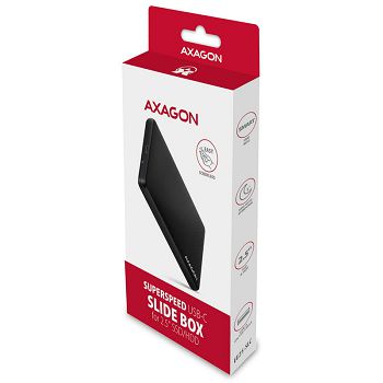 AXAGON EE25-SLC externes 2,5"-Gehäuse, USB 3.0 / SATA III - USB-C, black EE25-SLC