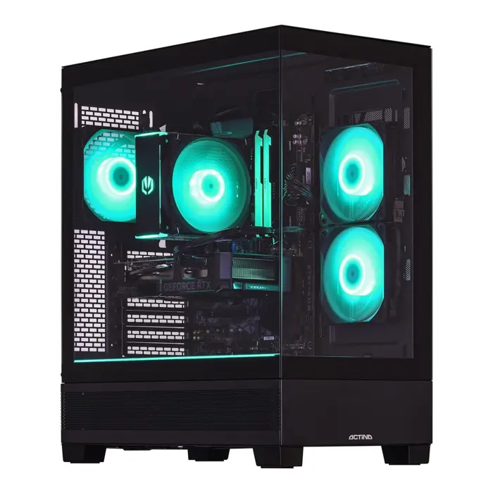 Actina 5901443443513 PC Intel Core Ultra 5 250 16 GB DDR5-SDRAM 1 TB SSD AMD Radeon RX 7600 Midi Tower Black