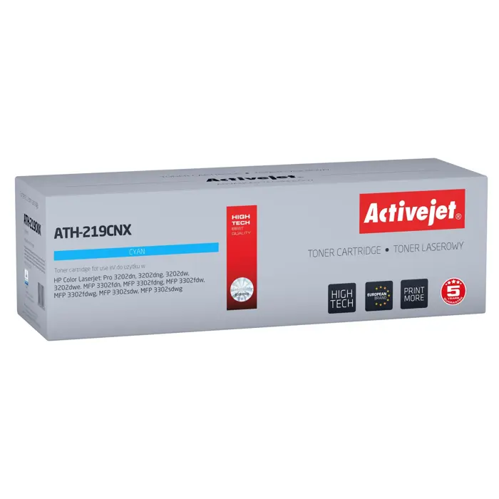 Activejet ATH-219CNX Toner for HP printer, replacement HP 219X W2191X; Supreme; 2500 pages; blue, with chip