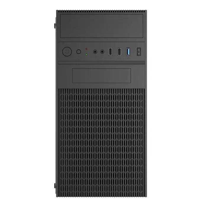 Akyga Obudowa Micro ATX AK19BK USB-C + USB 3.0 + 2x USB 2.0 czarna bez PSu Micro Tower Black
