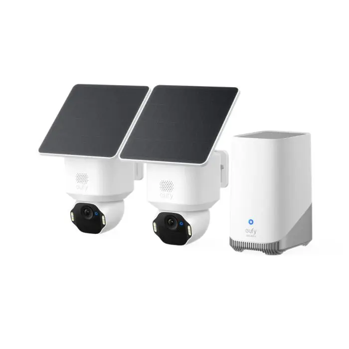 Anker Eufy Security SoloCam E42 komplet 2 kamer + HomeBase 3 baza + 2 solarna panela
