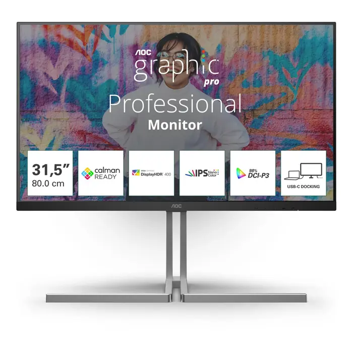 AOC 80,0cm (32") U32U3CV   16:09 2xHDMI+DP+USB-C 4K IPS bl.