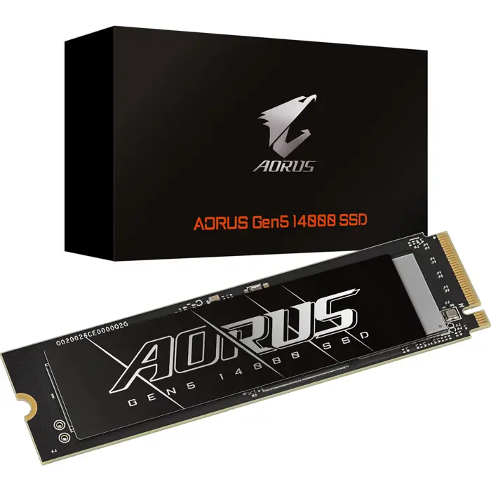 AORUS AG514K1TB 1 TB, SSD black, PCIe 5.0 x4, NVMe 2.0, M.2 2280