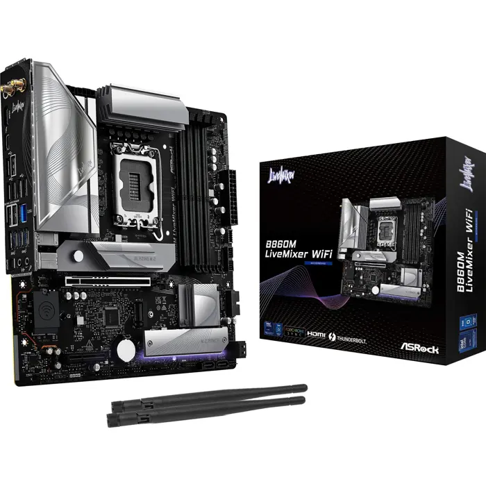 Asro B860M LiveMixer WiFi - Socket 1851 - motherboard