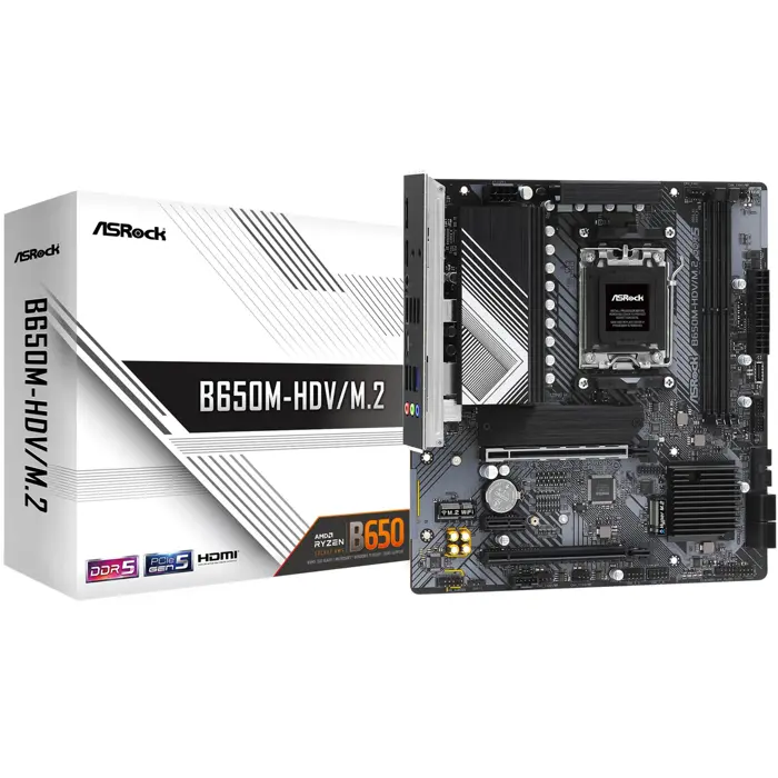 ASRock B650M-HDV/M.2 - Socket AM5 - motherboard