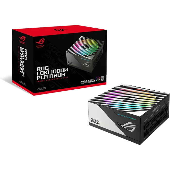 ASUS ROG Loki 1000W Platinum, PC power supply (black, 4x PCIe, cable management, 1000 watts)