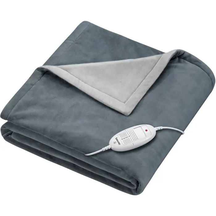 Beurer Heated Blanket HD 75 Cosy Dark Grey, Electric Blanket (Dark Grey, 130 x 180 cm)