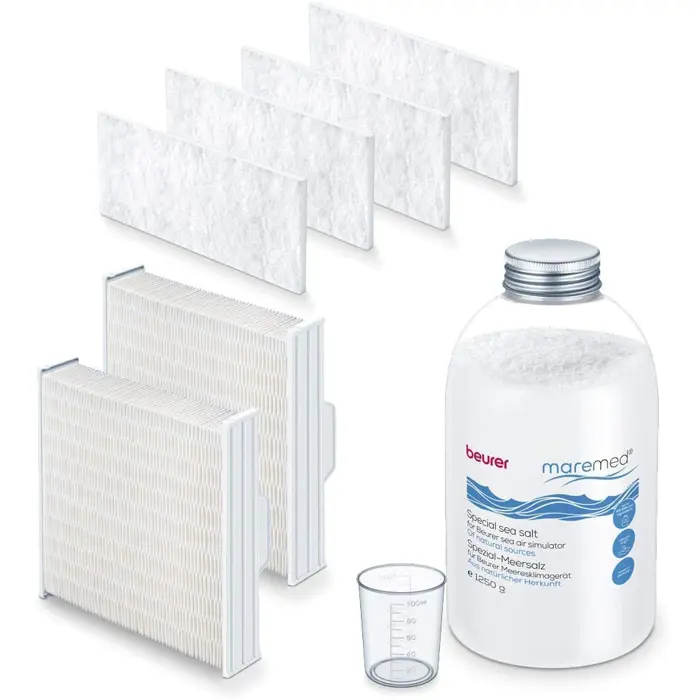 Beurer maremed MK 500 combination set, filter + 1,250g salt bottle