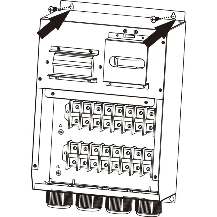 Bluewalker PowerWalker maintenance bypass switch terminal block 3/3 MBS 30K (for wall mounting)