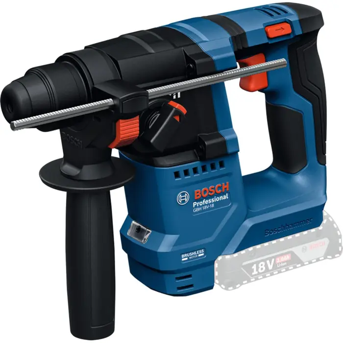 Bosch Powertools GBH 18V-18 Professional cordless hammer drill solo, 18 volts (blue/black, without battery and charger)