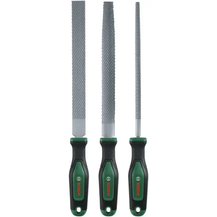 Bosch Powertools wood rasp set, 3 pieces (green/black, 200mm)